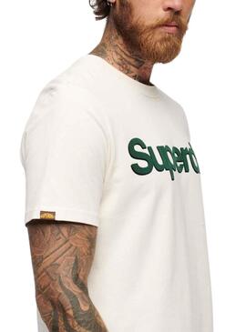 Camiseta Superdry Core Logo Classic Blanco Hombre