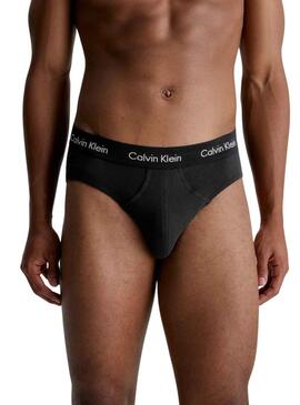Slips Calvin Klein Hip Brief 3 Pack Negro H