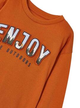 Camiseta Mayoral Embossed Naranja para Niño