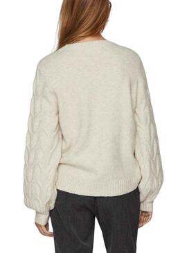 Jersey Vila Viella New Beige para Mujer