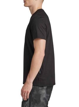 Camiseta G-Star Raw Felt Negro para Hombre
