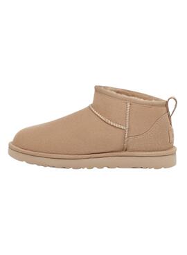Botas UGG Classic ultra mini beige para mujer