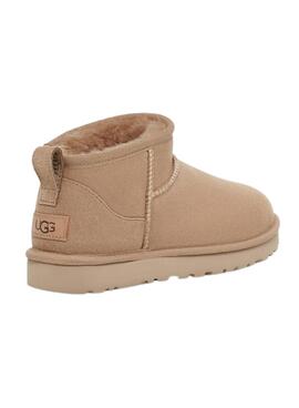 Botas UGG Classic ultra mini beige para mujer