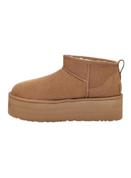 Botas UGG Classic Ultra Mini Platform Chestnut para mujer