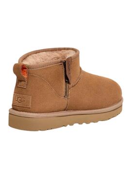 Botines UGG Classic Ultra Mini Zip Marrón Para Hombre