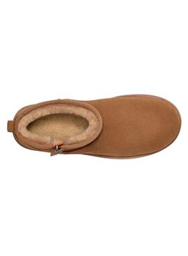Botines UGG Classic Ultra Mini Zip Marrón Para Hombre