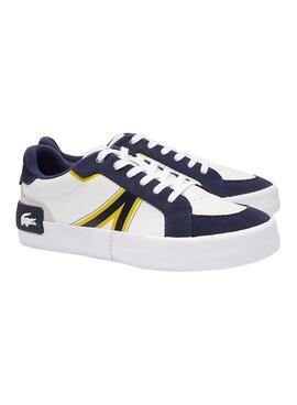 Zapatillas Lacoste L004 223 Blanco Azul Hombre