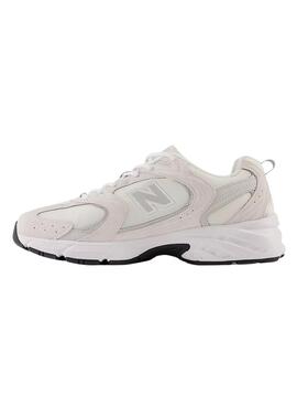Zapatillas New Balance MR530 beige y blanco para mujer