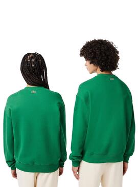 Sudadera Lacoste Loose Fit Verde para Hombre Mujer