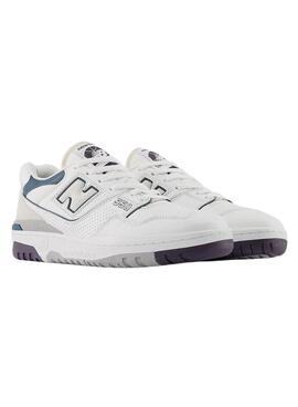 Zapatillas New Balance 550 blanco verde y morado para mujer