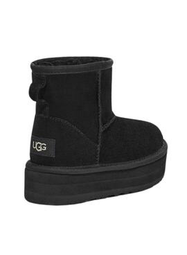 Botas UGG Classic Mini Platform Negro Para Niña