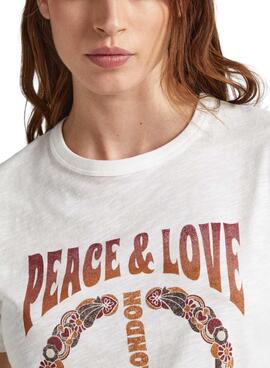 Camiseta Pepe Jeans Cala blanco mujer 