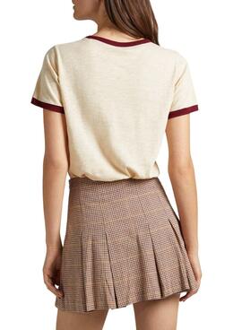 Camiseta Pepe Jeans Cloudy Beige Para Mujer