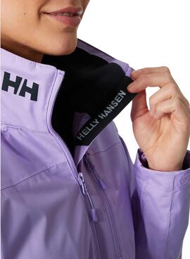 Chaqueta Helly Hansen Midlayer Crew Morado Mujer