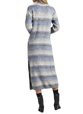 Vestido Pepe Jeans Edith Rayas Melange Para Mujer