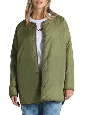 Chaqueta Vans Peake Quilted Liner Verde Mujer