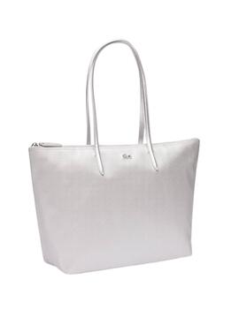 Bolso Lacoste Shopping Bag Plateado