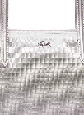 Bolso Lacoste Shopping Bag Plateado