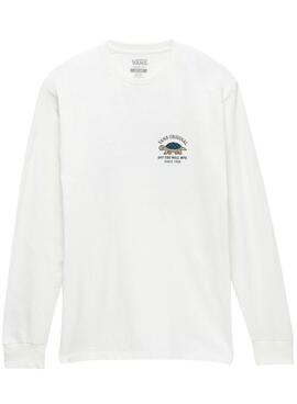 Camiseta Vans Turtle Racer Blanco Para Hombre 