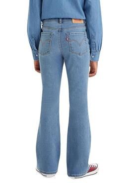 Pantalón Levis High Rise Flare Azul Para Niña