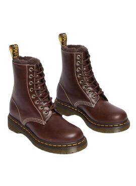 Botas Dr Martens 1460 Serena Marrón Para Mujer