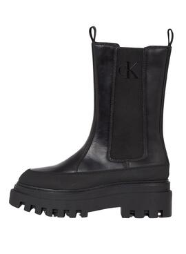 Botas Calvin Klein Chelsea Flatform Negro Mujer