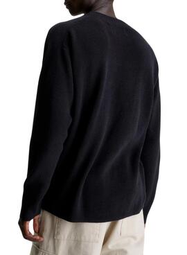 Jersey Calvin Klein Jeans Monologo Negro Hombre