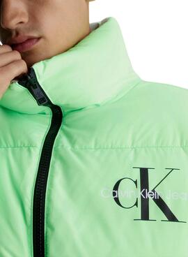 Plumífero Calvin Klein Reversible 90s Beige Hombre