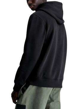 Sudadera Calvin Klein Jeans Hyper Real Box Negro