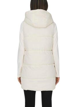 Chaleco Only Acolchado Asta Beige Para Mujer