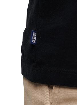 Camiseta Superdry Vintage Logo Negro Para Hombre