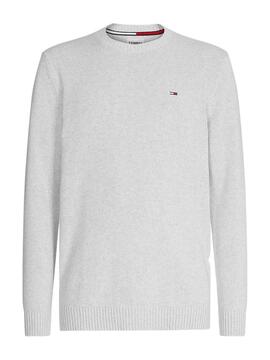 Jersey Tommy Jeans Basico Essential Gris