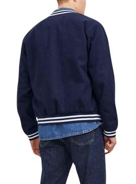 Chaqueta Jack and Jones Zac Bomber Marino Hombre