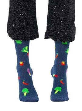 Calcetines Happy Socks Veggie Marino para Hombre