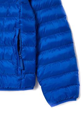 Chaqueta Lacoste Hidrófugo Azul Para Hombre