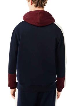 Sudadera Lacoste Jogger Cremallera Marino Hombre
