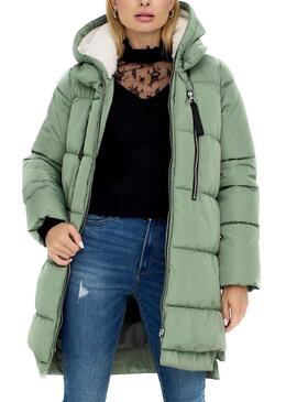 Chaqueta Only New Nora Long Verde Para Mujer 