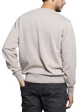 Jersey Klout Basico Pico Beige para Hombre