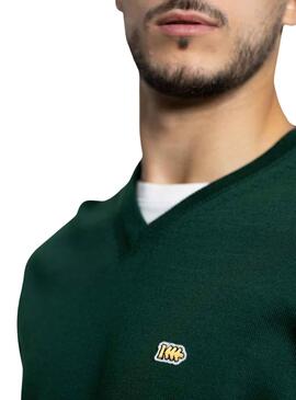 Jersey Klout Basico Pico Verde para Hombre