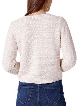 Chaqueta Naf Naf Brillo Beige para Mujer