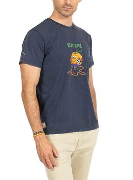 Camiseta El Pulpo Naranjito RFEF Marino Hombre