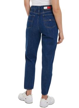 Pantalón Vaquero Tommy Jeans Mom Azul para Mujer
