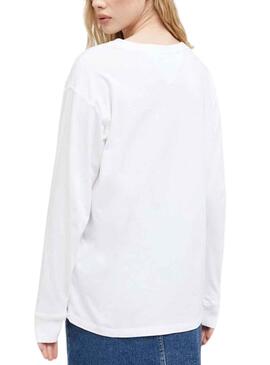 Camiseta  Tommy Jeans Archive blanco para mujer 