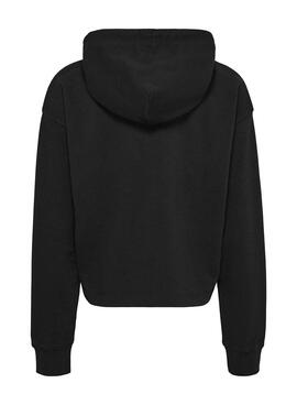 Sudadera Tommy Jeans Relaxed  negra para mujer 