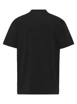 Camiseta Tommy Jeans Small Flag Negro Hombre 