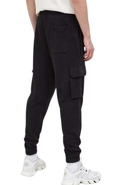 Pantalón Tommy Jeans Badge Cargo Negro Hombre