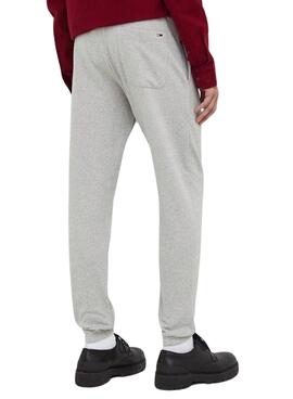 Pantalones Tommy Jeans Signature gris para hombre 