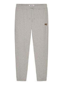 Pantalones Tommy Jeans Signature gris para hombre 