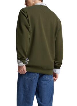 Sudadera Tommy Jeans Entry Graphic Verde Hombre