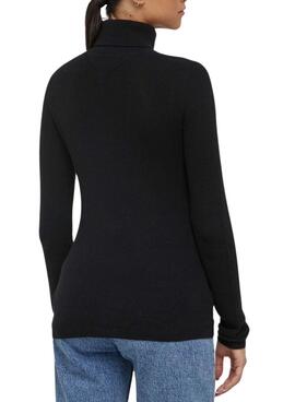 Jerseys Tommy Jeans Essential Turtleneck  negro para mujer